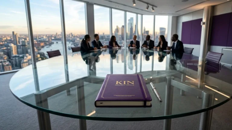 Executive boardroom setting representing the Kellogg Innovation Network's global leadership and strategic collaboration.
