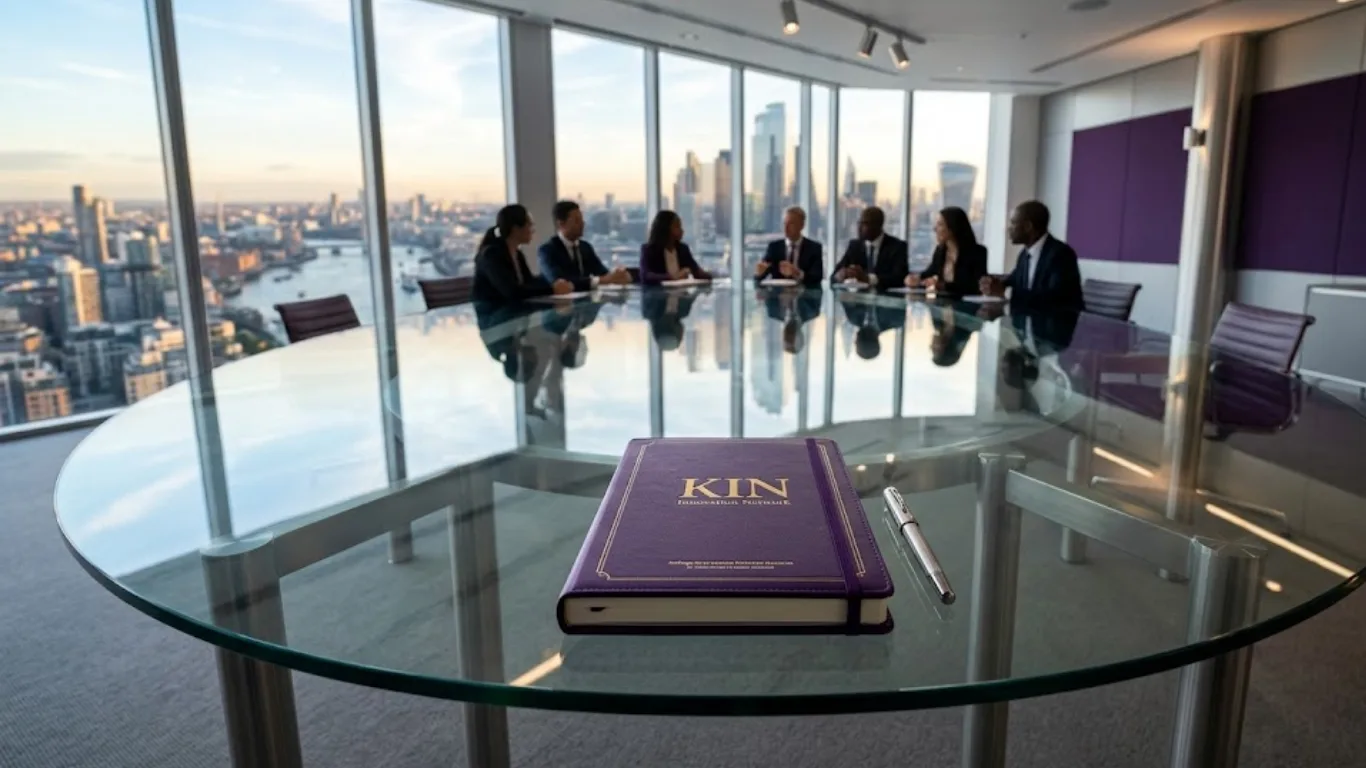 Executive boardroom setting representing the Kellogg Innovation Network's global leadership and strategic collaboration.