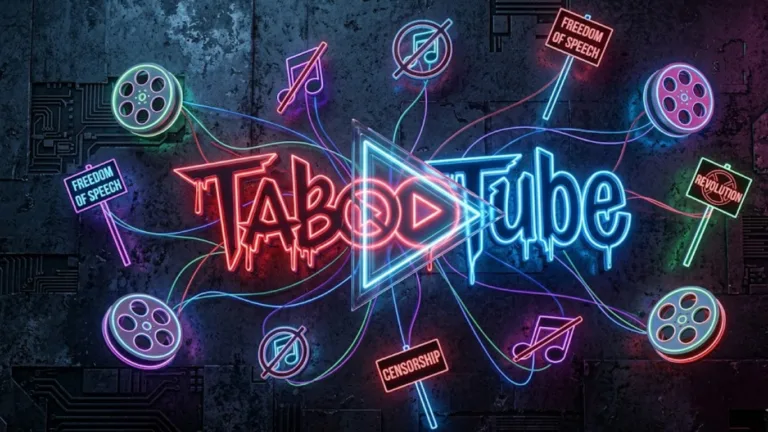 TabooTube logo symbolizing independent film, music, and alternative social commentary.